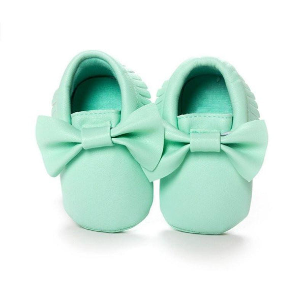 Moccasins - Baby Mocs - Bow