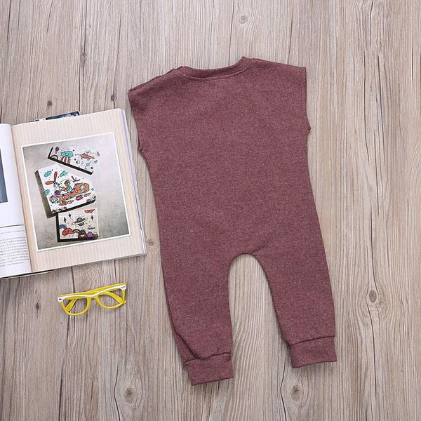 Romper - Beary Burgundy