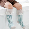 Socks - Knee High Socks - Chevron Fox