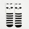 Socks - Knee High Socks - Striped Panda