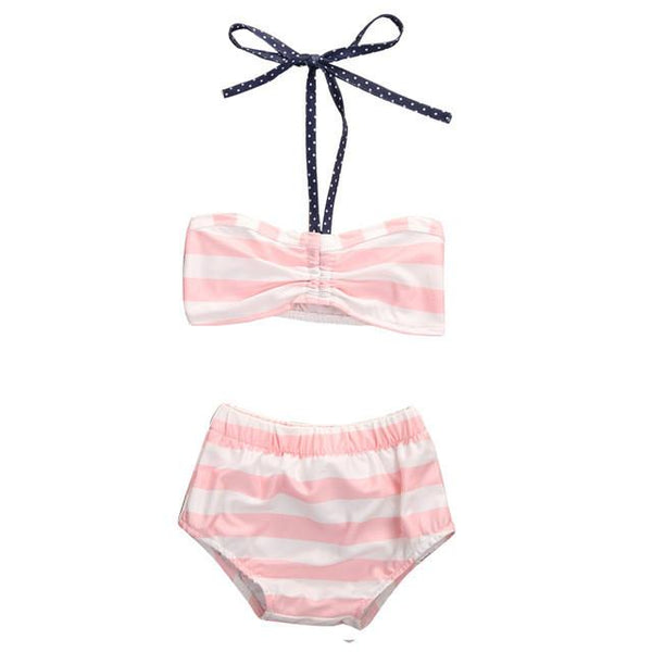 Swim - Ava - Striped Swim Suit