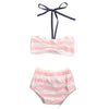 Swim - Ava - Striped Swim Suit